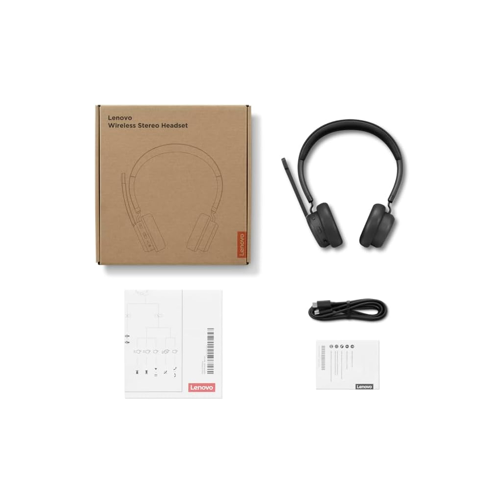 Навушники Lenovo Wireless Stereo Headset Black (4XD1Q30302) - фото 3 Навушники Lenovo Wireless Stereo Headset Black (4XD1Q30302) - фото 3