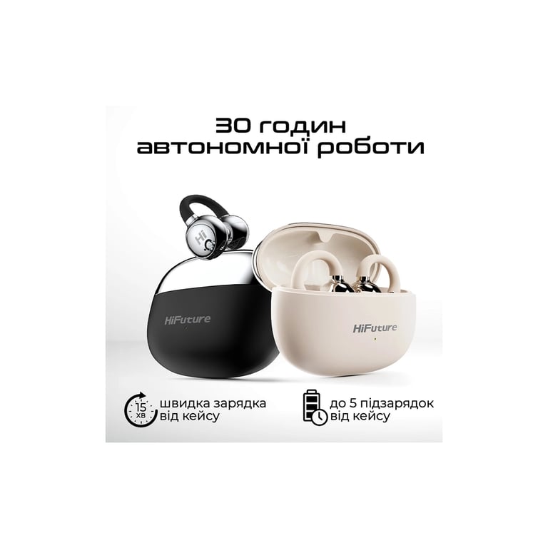 Навушники HiFuture FlexClip Black (flexclip.black) - фото 8