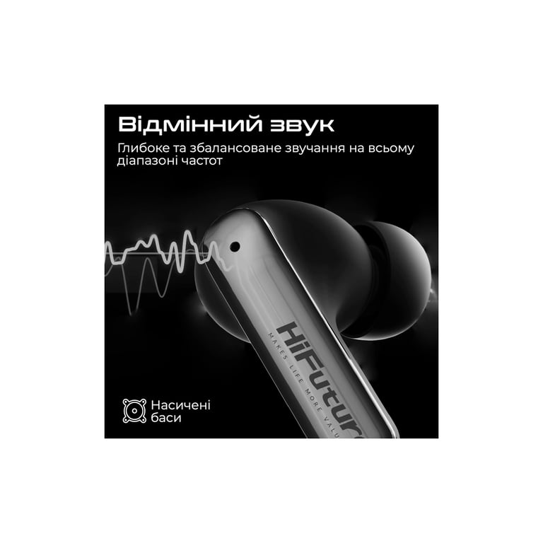 Навушники HiFuture SonicAir Black (sonicair.black) - фото 4