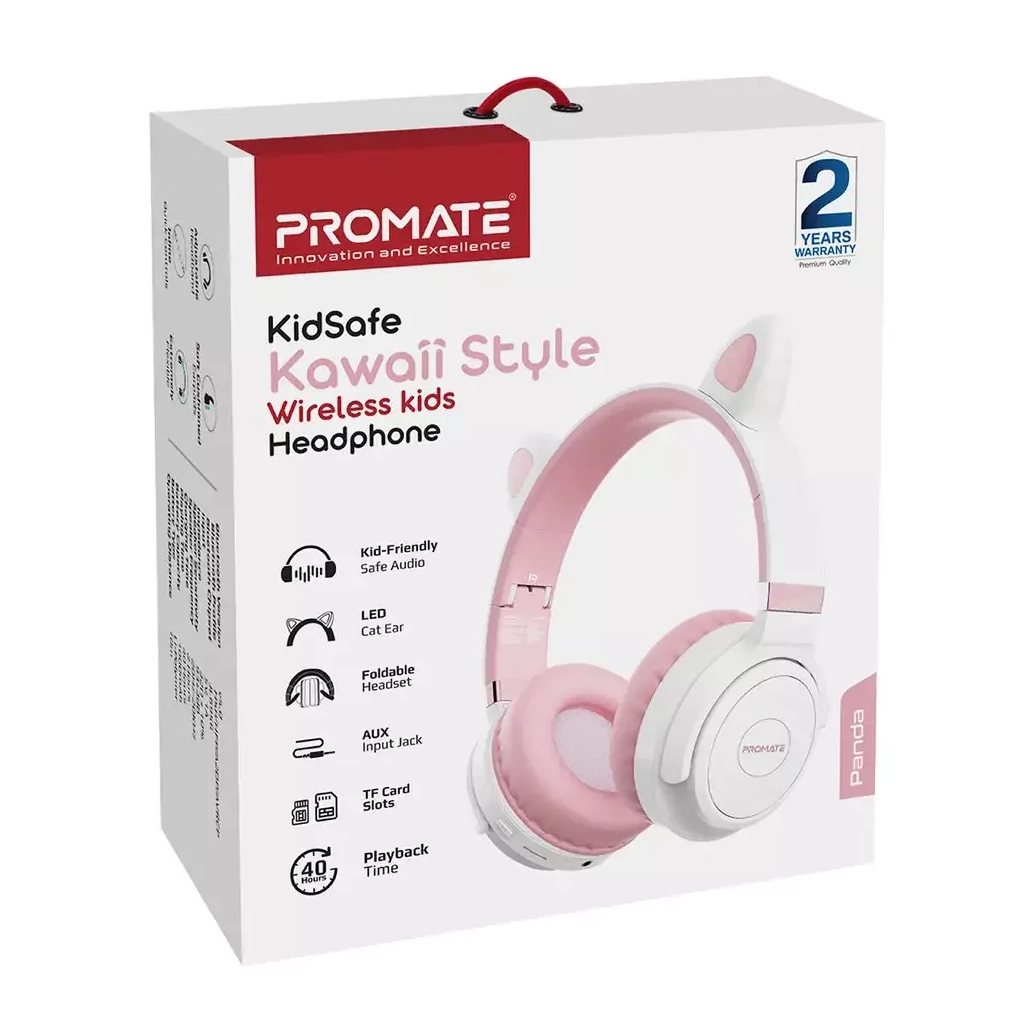 Навушники Promate Panda Bubblegum (panda.bubblegum) - фото 2 Навушники Promate Panda Bubblegum (panda.bubblegum) - фото 2