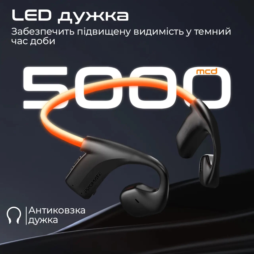 Навушники Promate RippleGlow Black (rippleglow.black) - фото 5 Навушники Promate RippleGlow Black (rippleglow.black) - фото 5