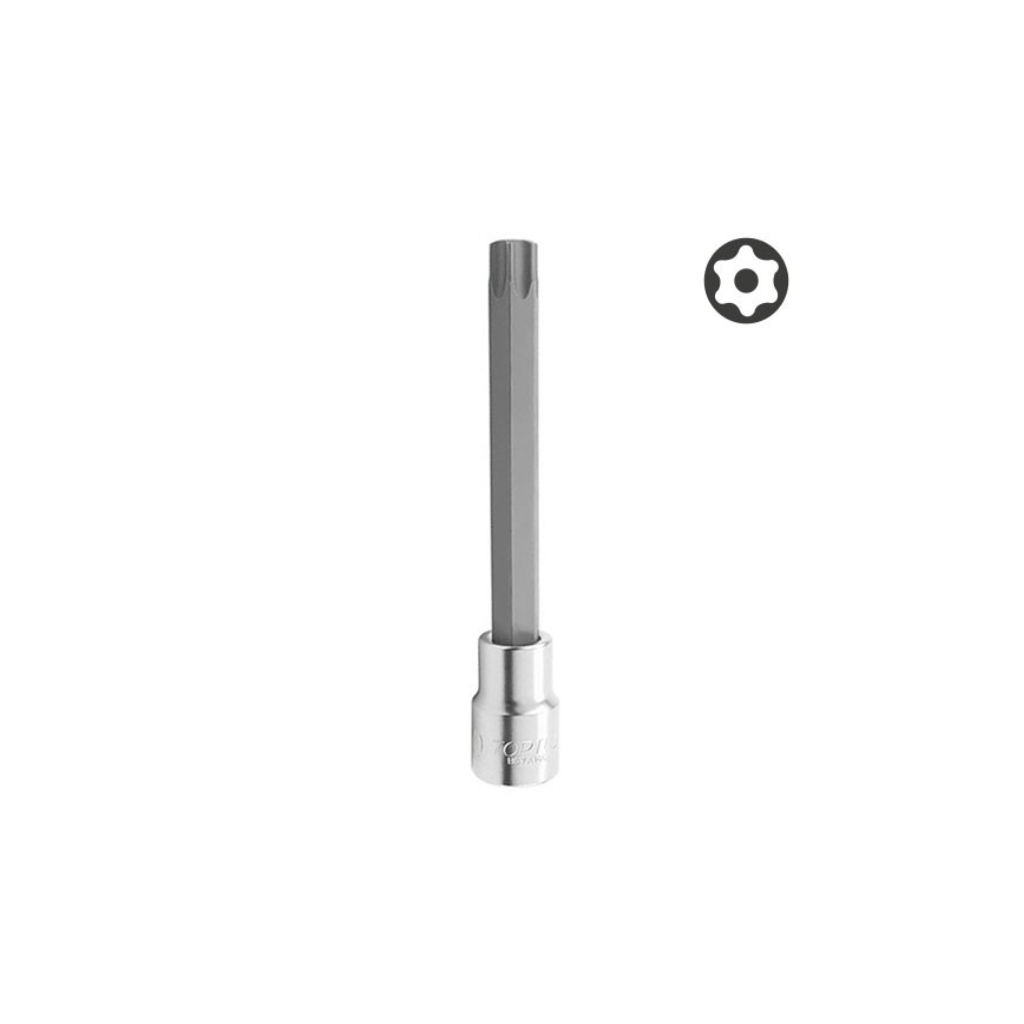 Торцева головка Toptul TORX T60 L140мм 1/2" з отвором (BCVA1660) - фото 1