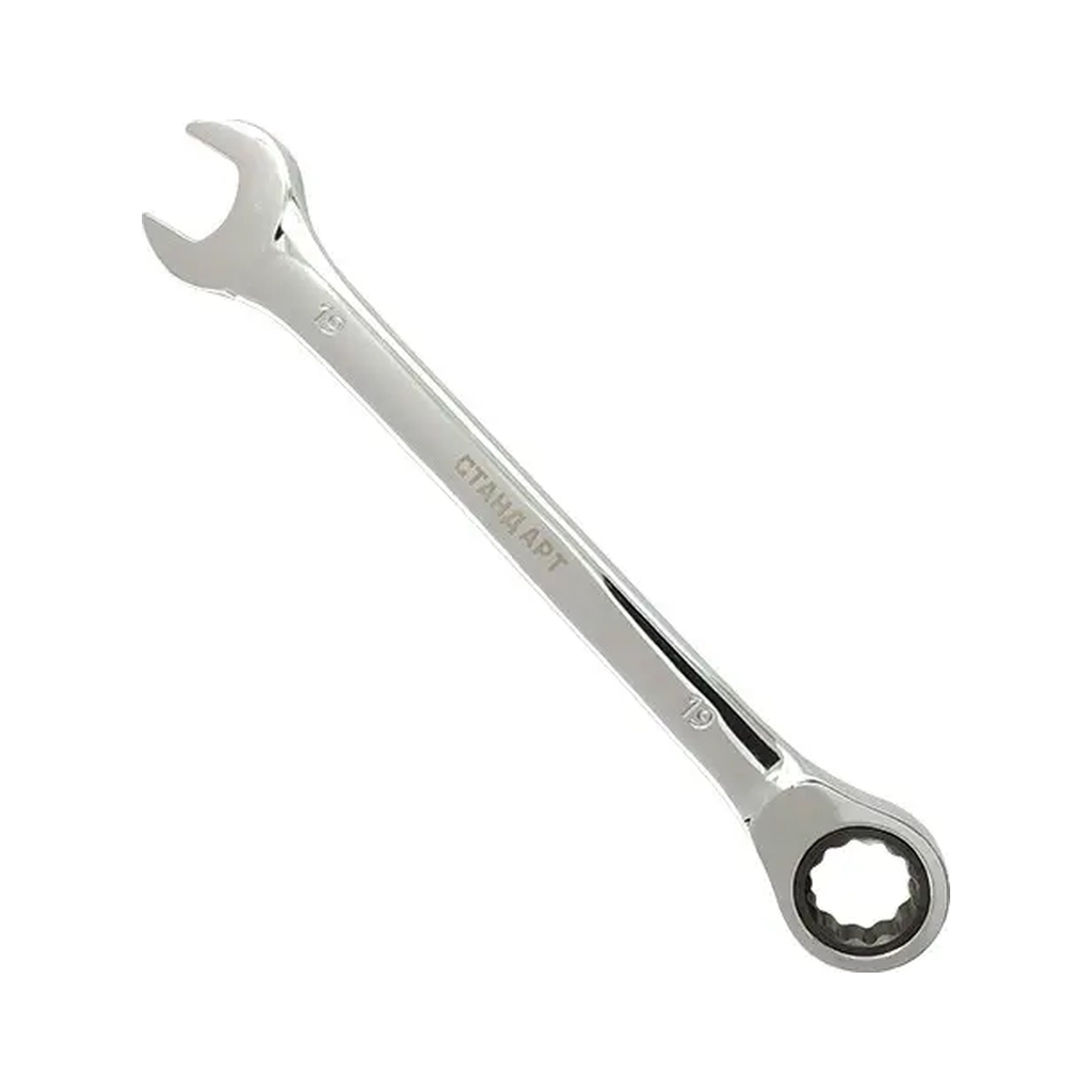 Ключ Стандарт комбінований з тріскачкою 10мм, 160мм (GW10ST) - фото 1
