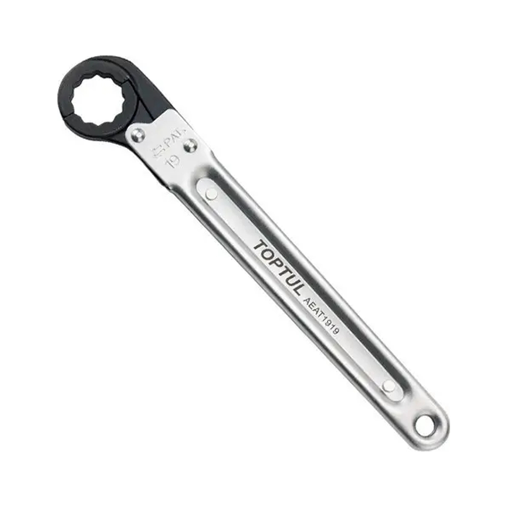 Ключ Toptul накидний з тріскачкою 10мм, що розкривається, 156мм (AEAT1010) - фото 1