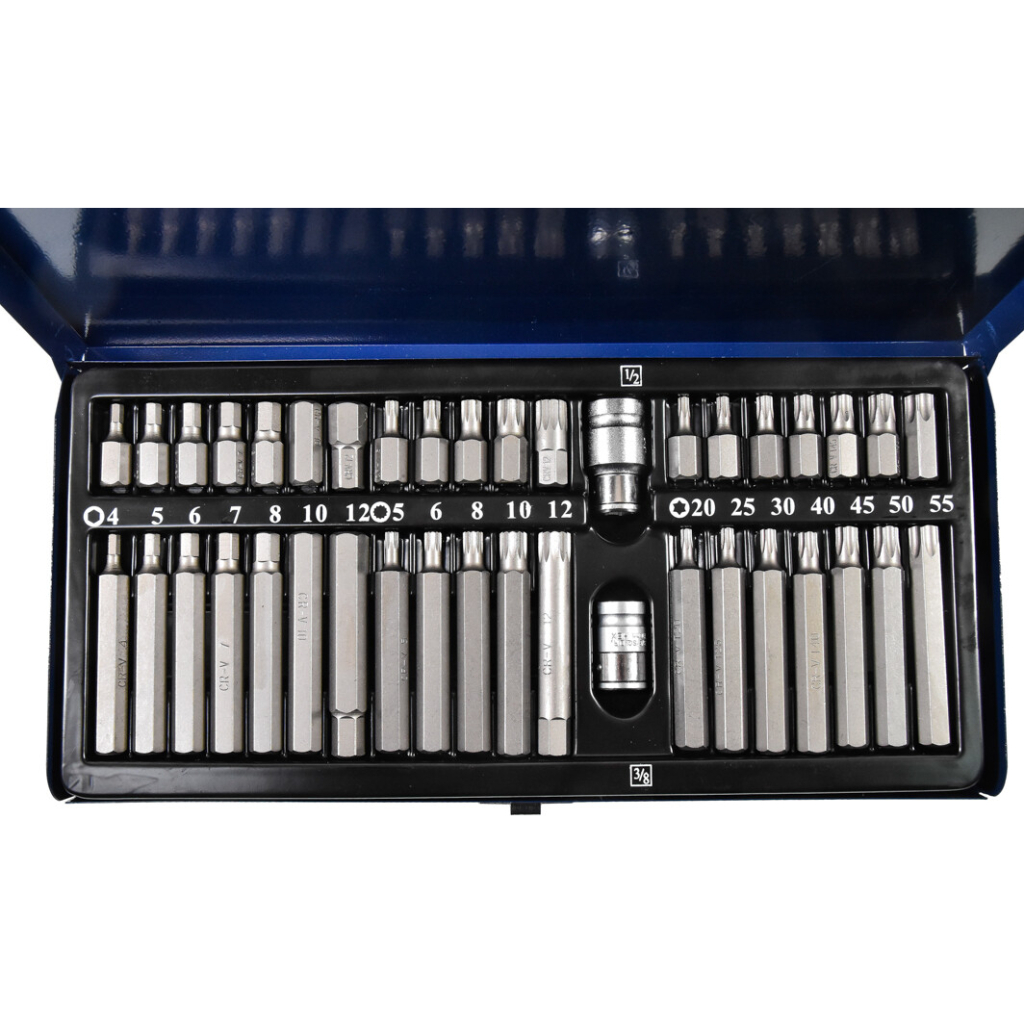 Набір біт Стандарт 10мм HEX, TORX, SPLINE 40шт. (SDBS0040) - фото 2 Набір біт Стандарт 10мм HEX, TORX, SPLINE 40шт. (SDBS0040) - фото 2