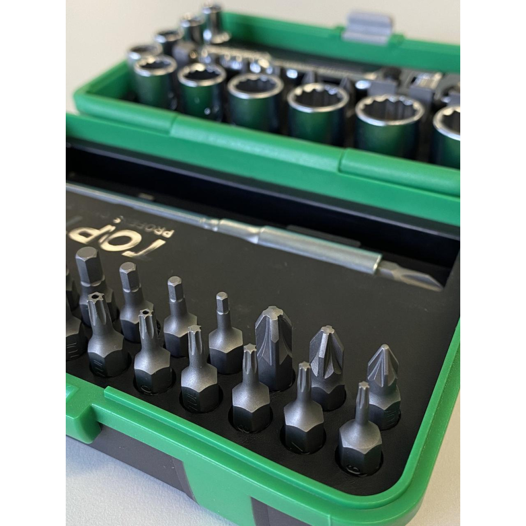 Набір інструментів Toptul і головок із тріскачкою 1/4" 41шт. (12-гр.) (GADW4502) - фото 3 Набір інструментів Toptul і головок із тріскачкою 1/4" 41шт. (12-гр.) (GADW4502) - фото 3