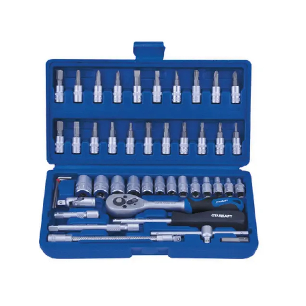 Набір інструментів Стандарт в кейсі 1/4" 46 шт. (ST-1446) - фото 1
