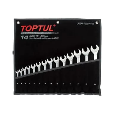 Ключ Toptul комбінований 8-24 мм 14 шт. Dynamic (GPAQ1402) - фото 1