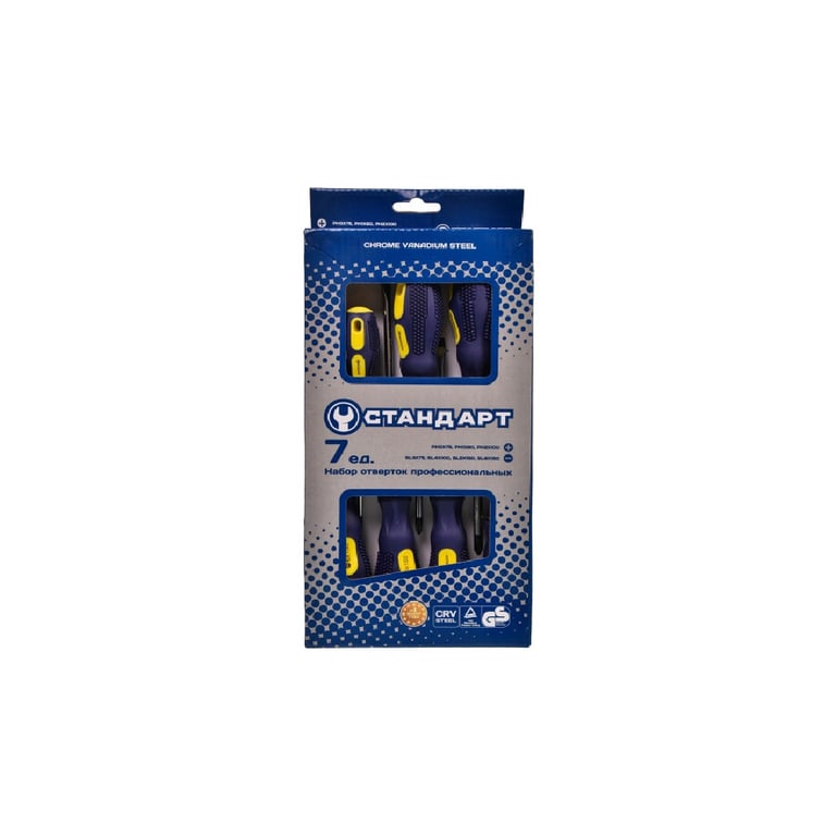 Набір викруток Стандарт 7 шт. (SL3,SL4,SL5,SL6,PH0,PH1,PH2) (SDS07) - фото 1