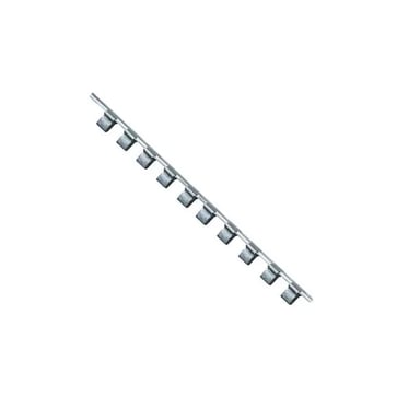 Полиця для інструменту Toptul планка-тримач для головок 1/4"x260x12шт (BKAC0812) - фото 1