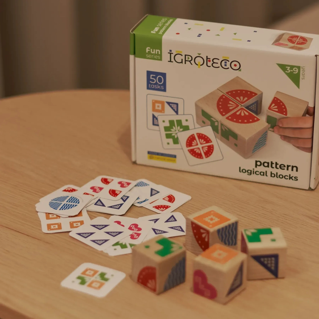 Розвиваюча іграшка Ігротеко Логічні кубики Склади візерунок (900477) - фото 2 Розвиваюча іграшка Ігротеко Логічні кубики Склади візерунок (900477) - фото 2