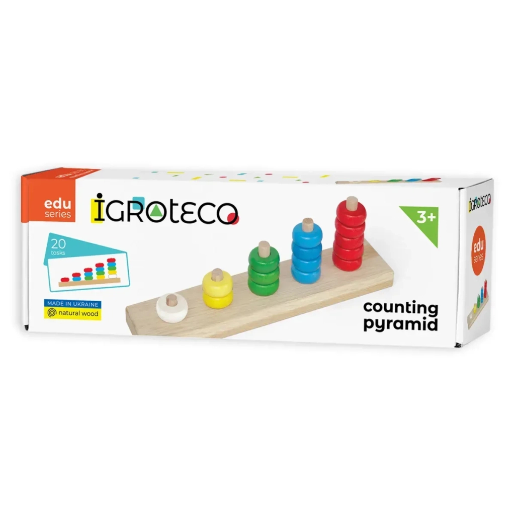 Розвиваюча іграшка Ігротеко Рахівничка-пірамідка (900439) - фото 1 Розвиваюча іграшка Ігротеко Рахівничка-пірамідка (900439) - фото 1