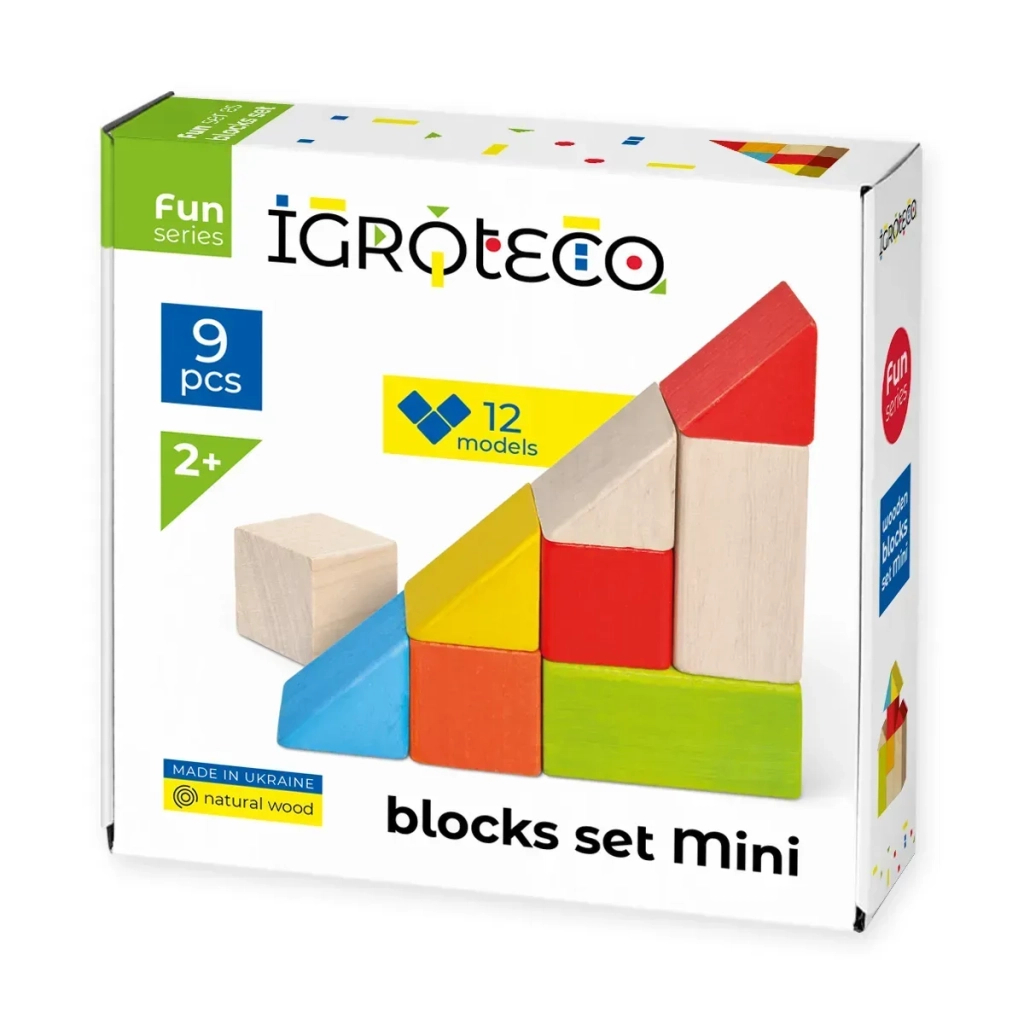 Кубики Ігротеко логічні кольорові 9 шт (900163) - фото 1 Кубики Ігротеко логічні кольорові 9 шт (900163) - фото 1