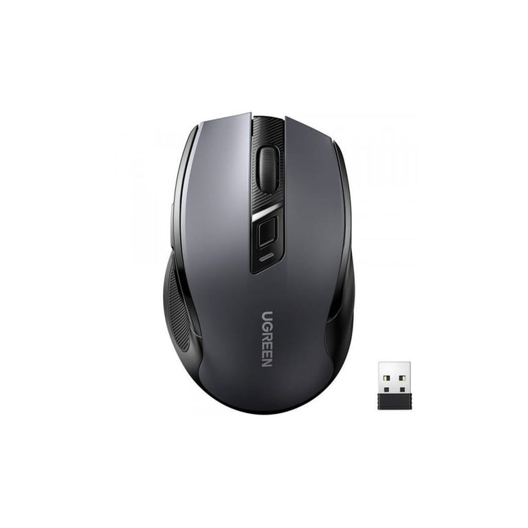 Мишка Ugreen MU006 Ergonomic Wireless Gray/Black (15063) - фото 1