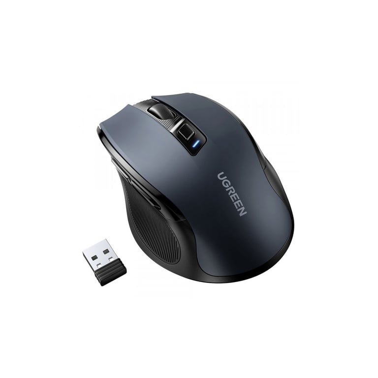Мишка Ugreen MU006 Ergonomic Wireless Gray/Black (15063) - фото 2