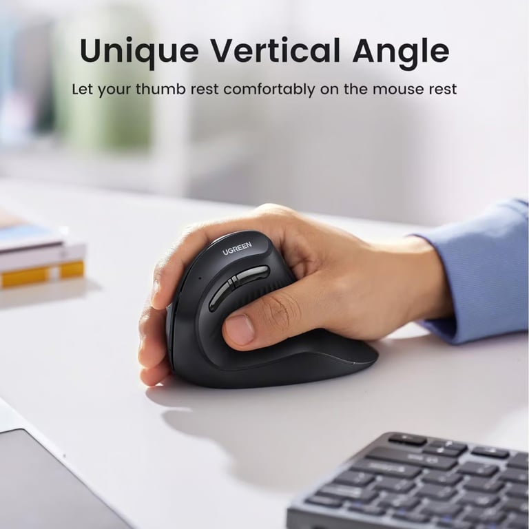 Мишка Ugreen MU008 Vertical Wireless Black (25444) - фото 10