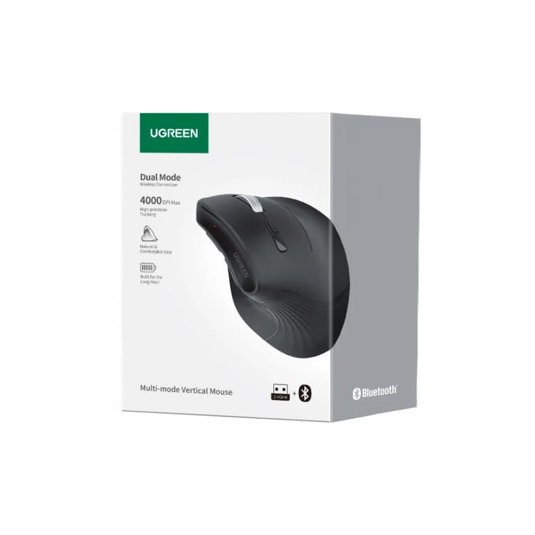 Мишка Ugreen MU008 Vertical Wireless Black (25444) - фото 4