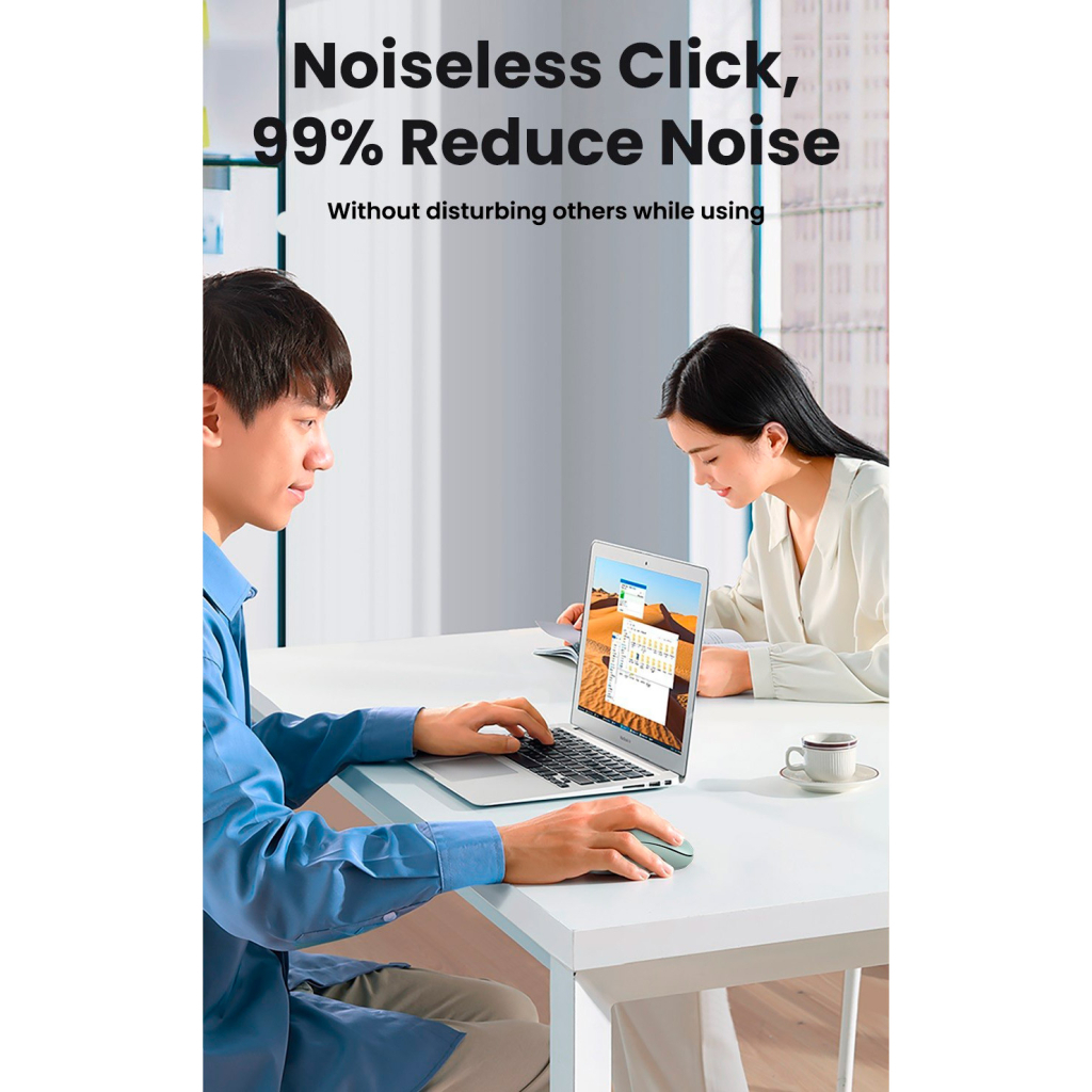 Мишка Ugreen MU105 Wireless Green (90672) - фото 6 Мишка Ugreen MU105 Wireless Green (90672) - фото 6