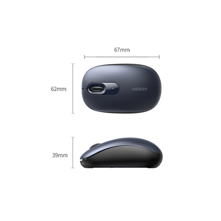 Мишка Ugreen MU105 Wireless Blue (90550) - фото 3