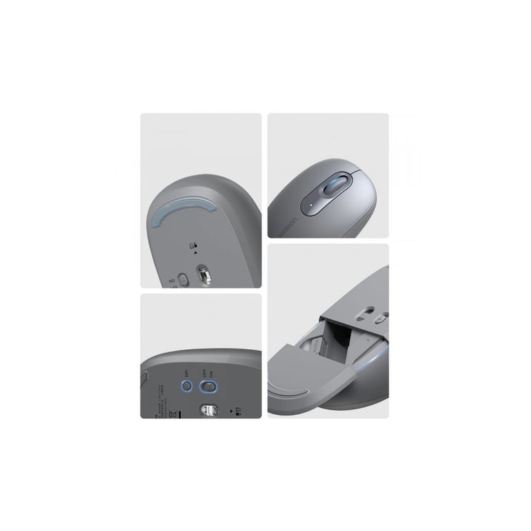 Мишка Ugreen MU105 Wireless Gray (90669) - фото 5