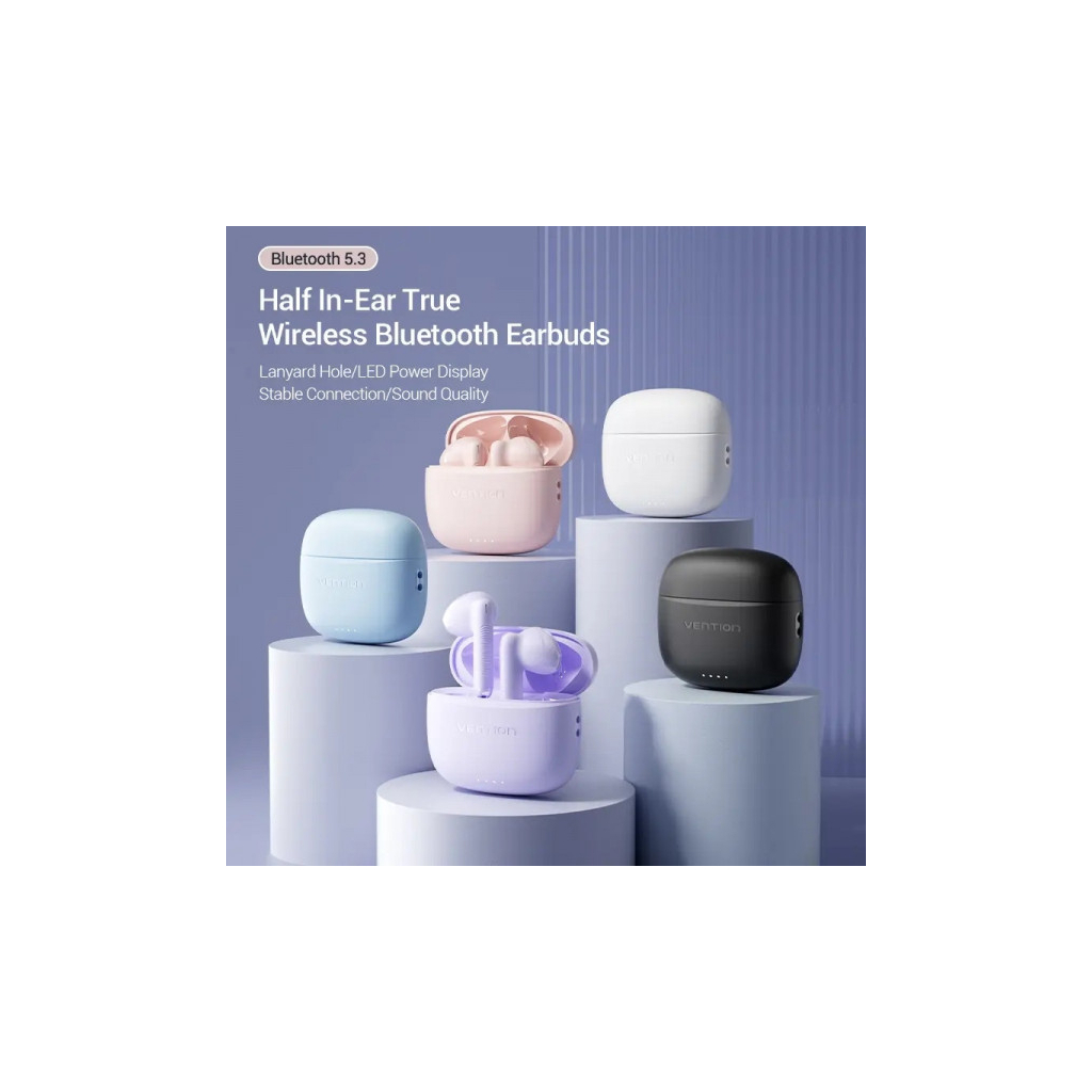 Навушники Vention Elf Earbuds E03 Pink Sand (NBHP0) - фото 4 Навушники Vention Elf Earbuds E03 Pink Sand (NBHP0) - фото 4