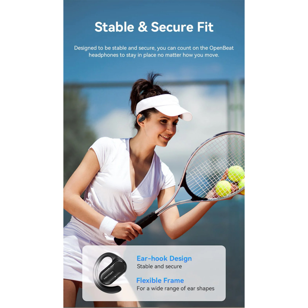 Навушники Vention OpenBeat O11 Beige (NBPN0) - фото 7 Навушники Vention OpenBeat O11 Beige (NBPN0) - фото 7