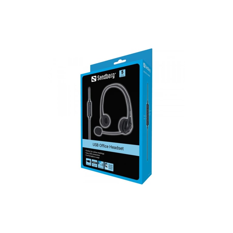 Навушники Sandberg Office USB Black (126-12) - фото 3