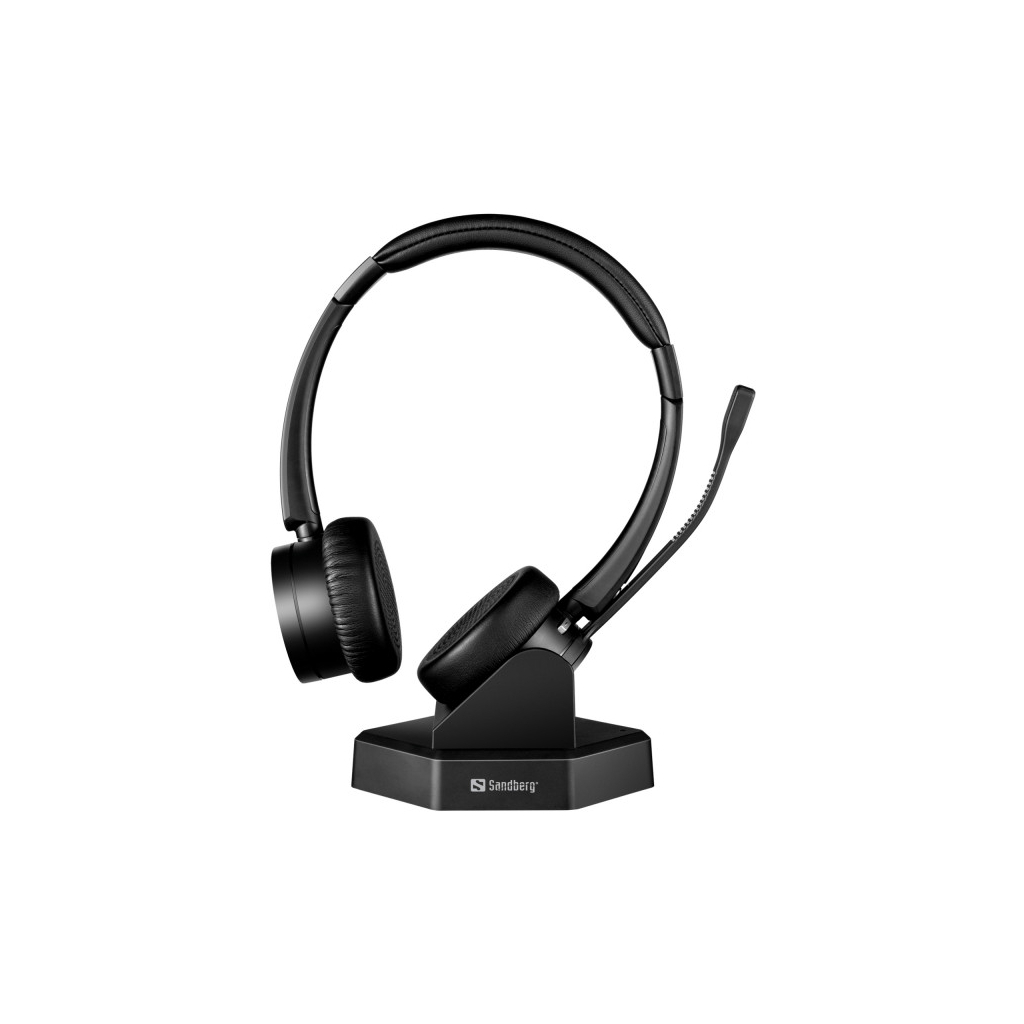 Навушники Sandberg Wireless Office Headset Pro+ Bluetooth Black (126-18) - фото 2 Навушники Sandberg Wireless Office Headset Pro+ Bluetooth Black (126-18) - фото 2