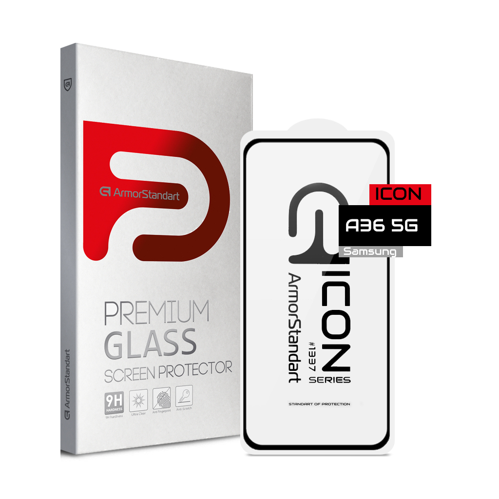 Скло захисне Armorstandart Icon Samsung A36 5G Black (ARM82211) - фото 1 Скло захисне Armorstandart Icon Samsung A36 5G Black (ARM82211) - фото 1