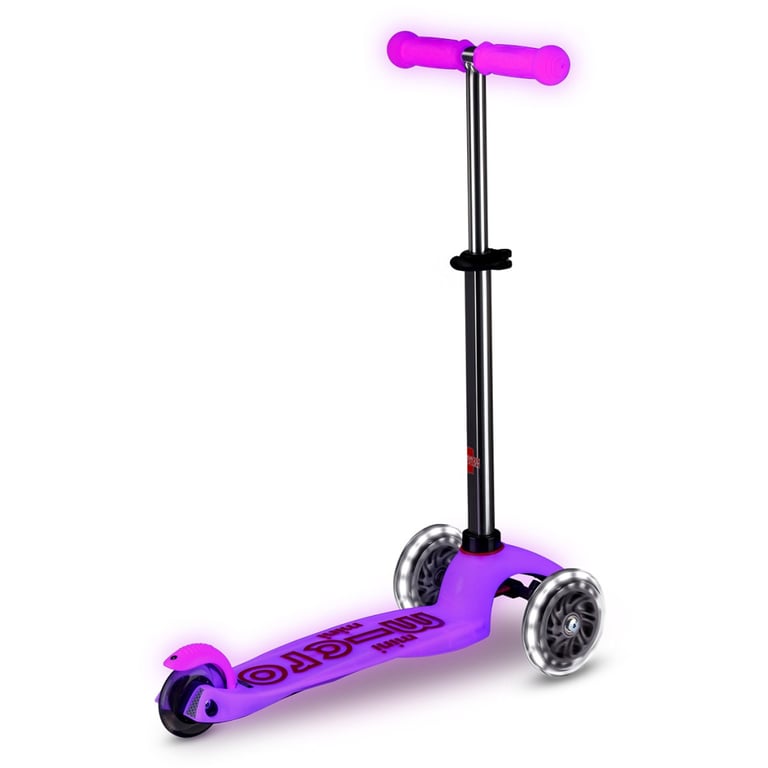 Самокат Micro Mini Deluxe Glow LED Морозний рожевий (MMD217) - фото 3