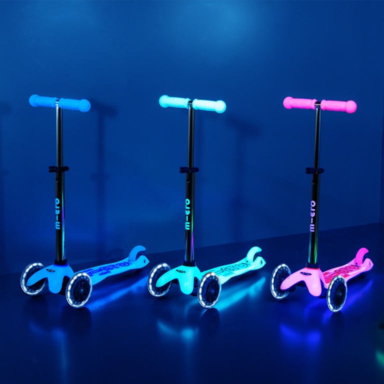 Самокат Micro Mini Deluxe Glow LED Морозний рожевий (MMD217) - фото 8
