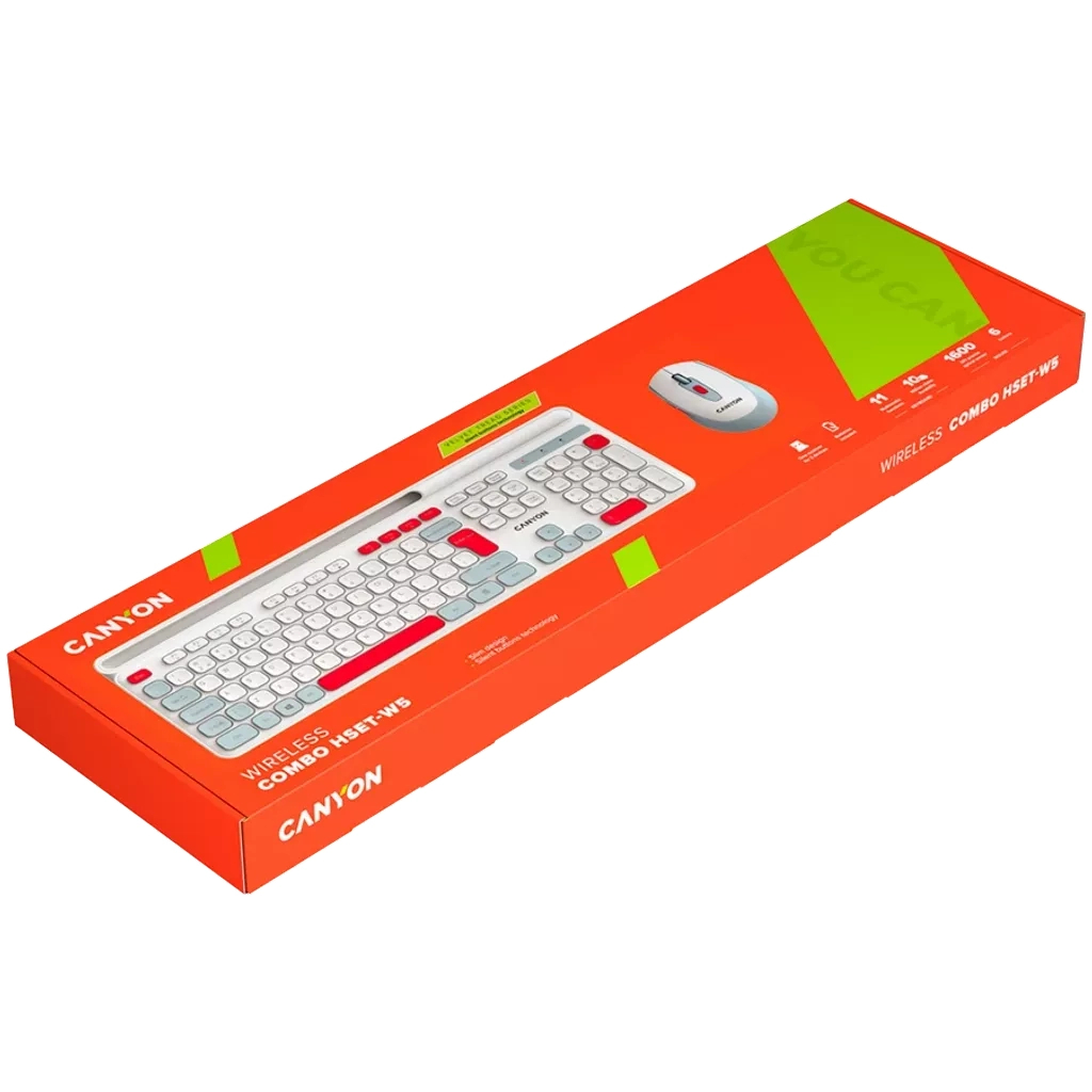 Комплект Canyon HSET-W5 Wireless UA White (CNS-HSETW5WT) - фото 6 Комплект Canyon HSET-W5 Wireless UA White (CNS-HSETW5WT) - фото 6