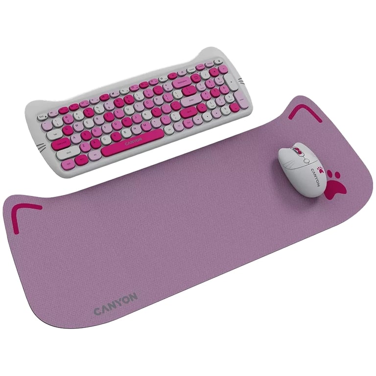 Комплект Canyon HSET-W6 Kitty Edition Wireless UA Pink (CNS-HSETW6PK) - фото 2