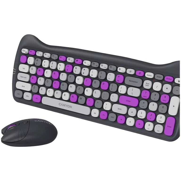 Комплект Canyon HSET-W6 Kitty Edition Wireless UA Violet (CNS-HSETW6VT) - фото 5