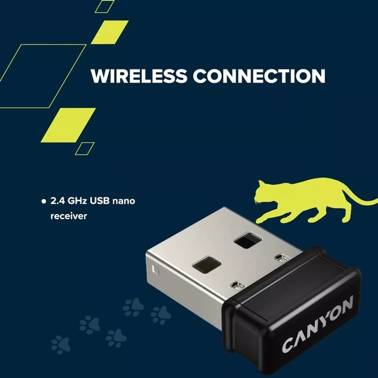 Комплект Canyon HSET-W6 Kitty Edition Wireless UA Violet (CNS-HSETW6VT) - фото 7