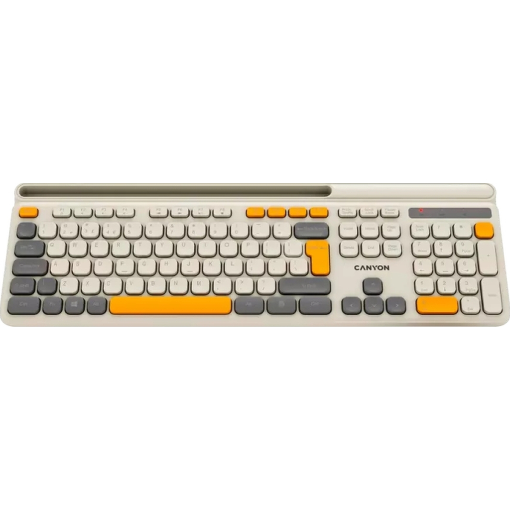Клавіатура Canyon HKB-W03 Wireless UA Beige (CNS-HKBW03BG) - фото 1