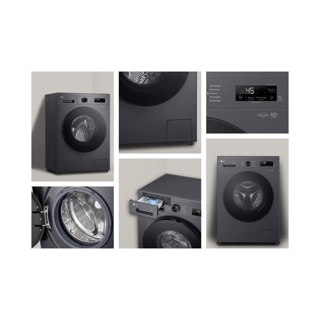 Пральна машина LG F2Y1HS5J - фото 6 Пральна машина LG F2Y1HS5J - фото 6