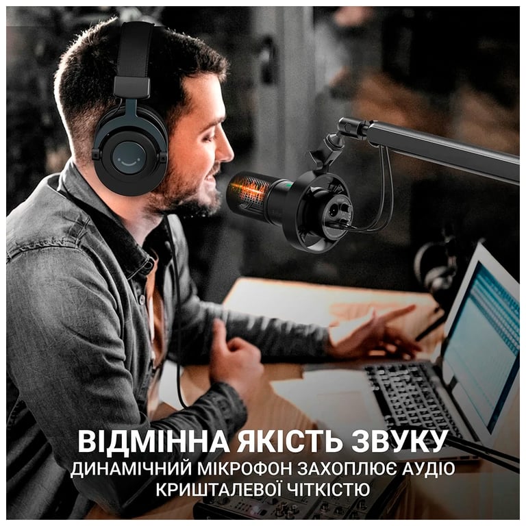 Мікрофон Fifine T688 USB/XLR Black (T688) - фото 9