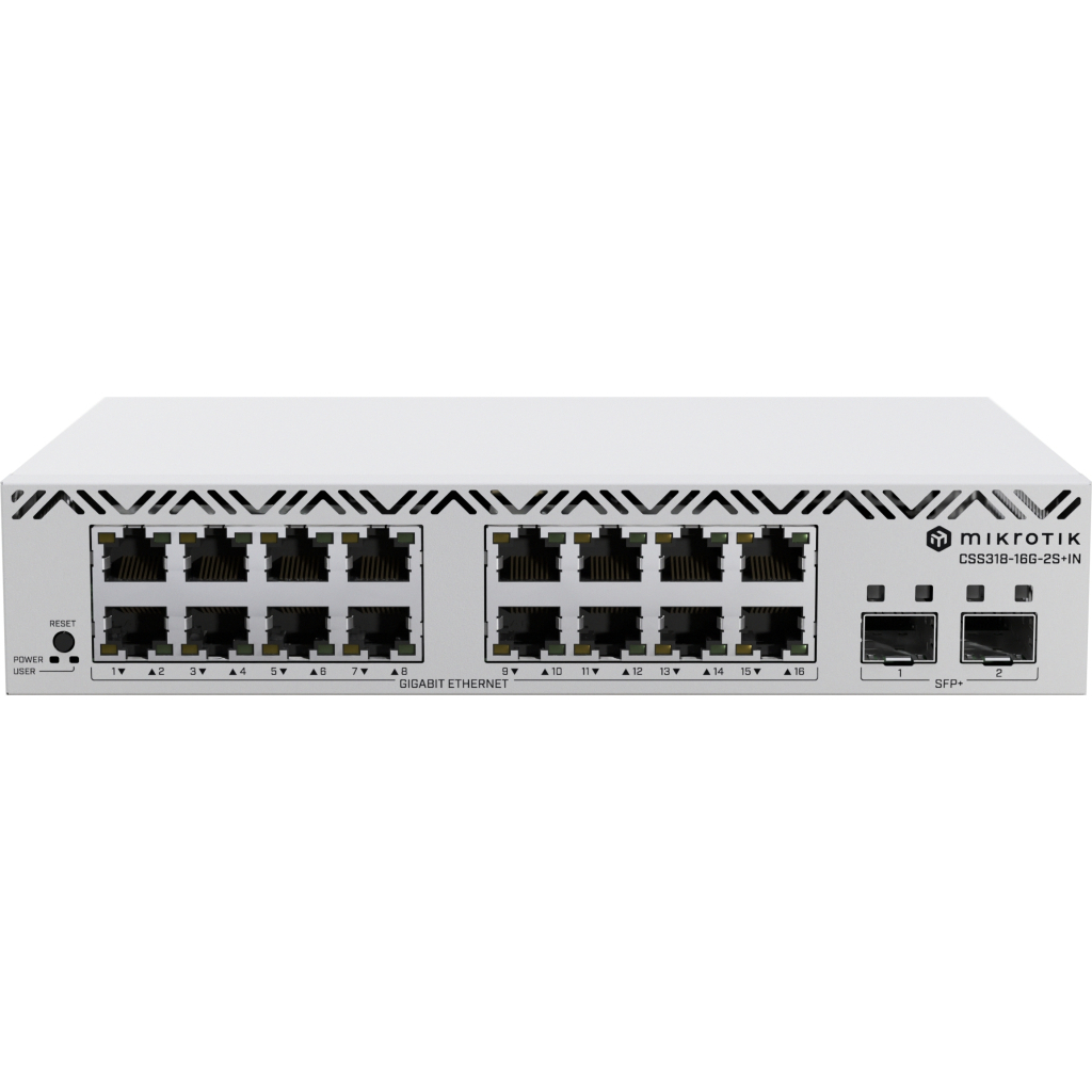 Комутатор мережевий Mikrotik CSS318-16G-2S+IN - фото 1 Комутатор мережевий Mikrotik CSS318-16G-2S+IN - фото 1
