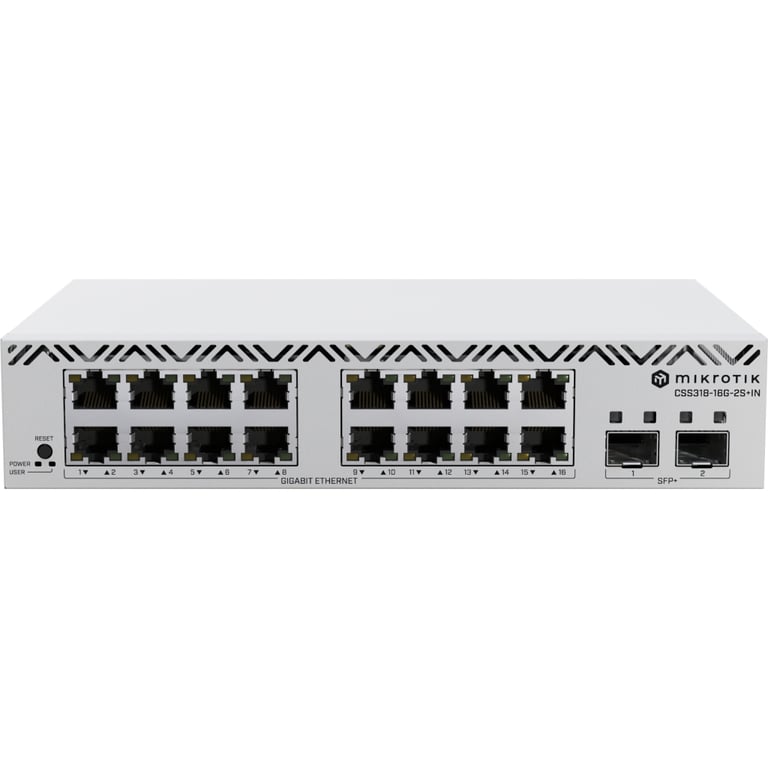 Комутатор мережевий Mikrotik CSS318-16G-2S+IN