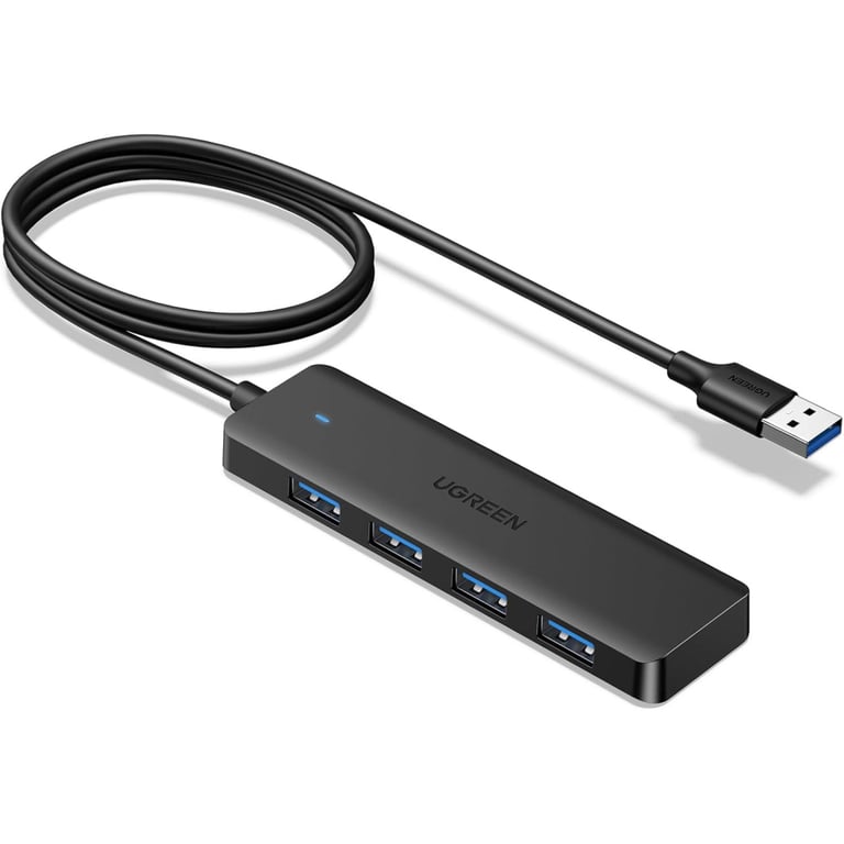 Концентратор Ugreen USB 3.0 to 4хUSB 3.0 1.0m Space Gray CM219 (35574) - фото 1