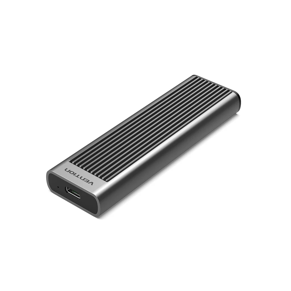 Кишеня зовнішня Vention SSD M.2 (NVME) M-key USB Type-C 3.2 10Gbps Heat Sink Aluminum (KPKH0) - фото 1