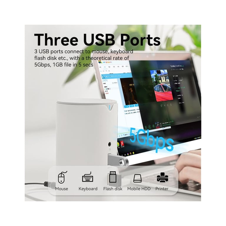 Концентратор Vention USB3.1 Type-C to HDMI/VGA/USB3.0x3/RJ45/SD/TF/TRRS 3.5m/PD/DC100W12-in-1 (TPHWC-EU) - фото 6