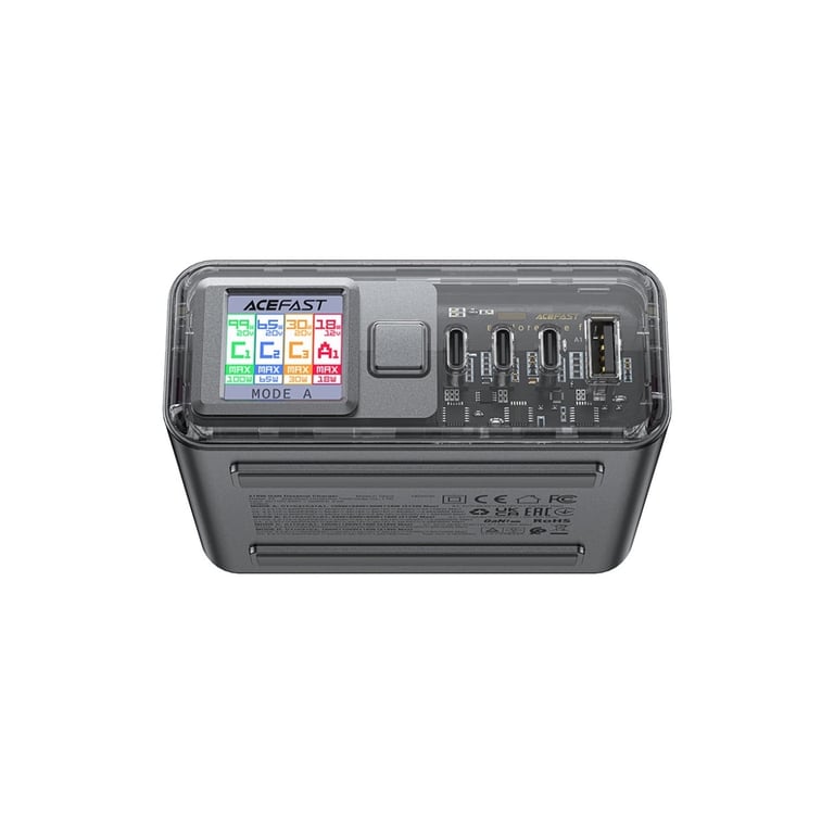 Зарядний пристрій Acefast 4xUSB 218W (3xUSB-C + USB-A) Gan Z4 Fast Charger (6974316282587) - фото 8