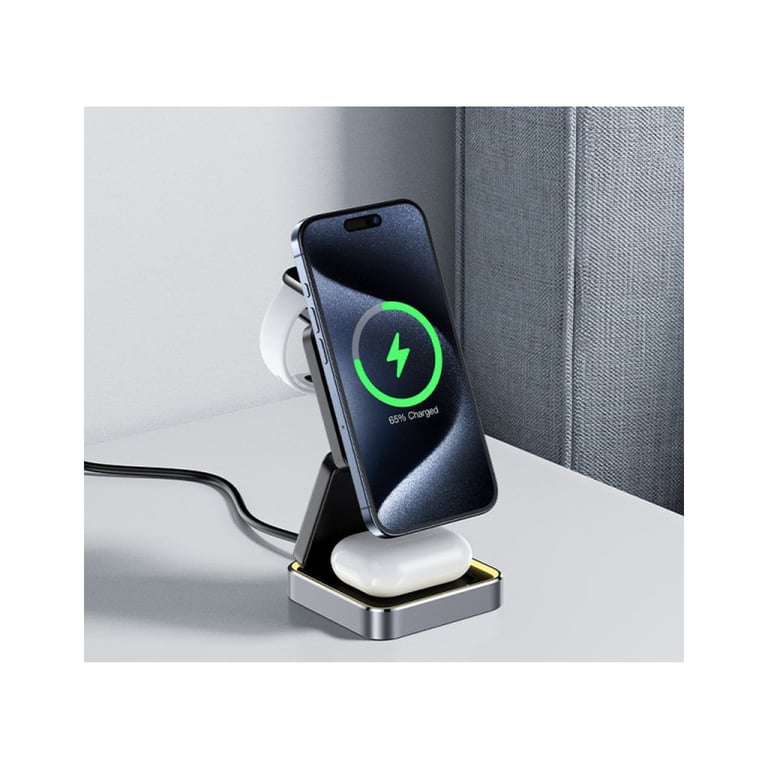 Зарядний пристрій Acefast Wireless QI 3in1 15W E20 (6974316283478) - фото 6