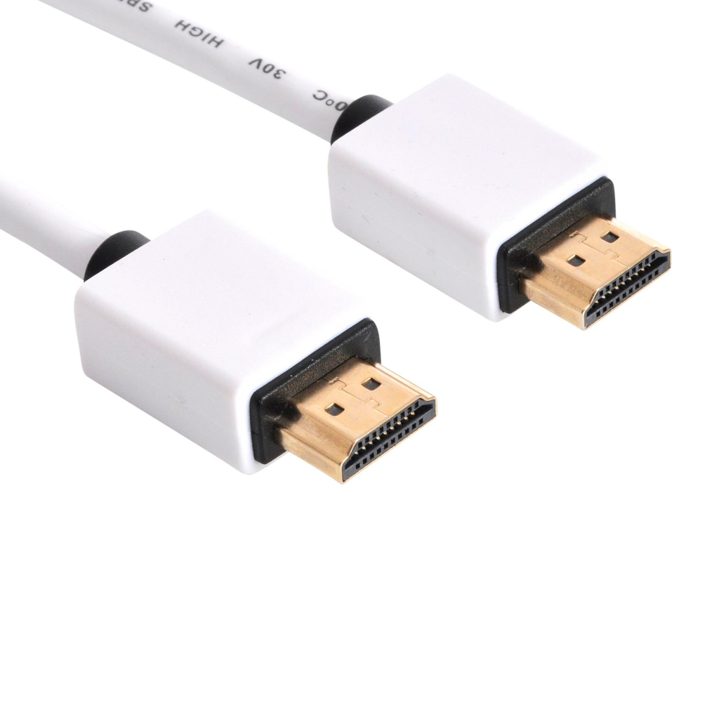 Кабель мультимедійний HDMI M to HDMI M 1.0m V2.0 white Sandberg (308-97) - фото 1