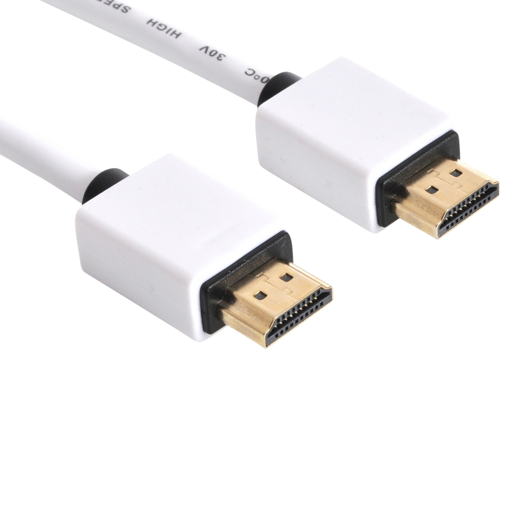 Кабель мультимедійний HDMI M to HDMI M 2.0m V2.0 white Sandberg (308-98) - фото 1