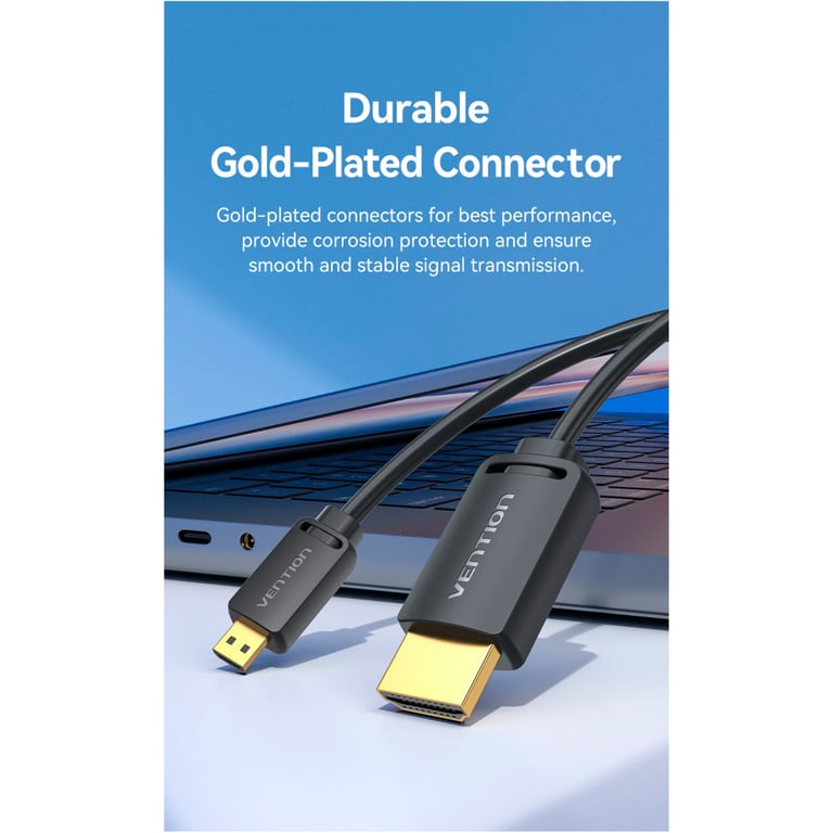 Кабель мультимедійний HDMI M to HDMI micro M 3.0m V2.0 4K 60Hz VENTION (AGIBI) - фото 12
