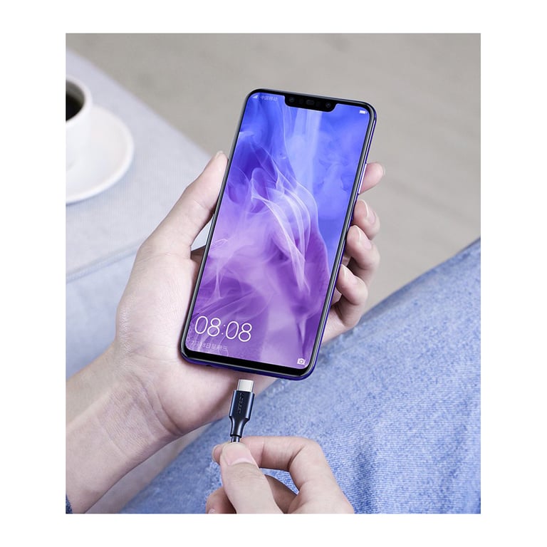 Дата кабель USB 2.0 AM to USB-C 0.5m 3.0A (18W) Nickel Plating US287 Black Ugreen (60115) - фото 2