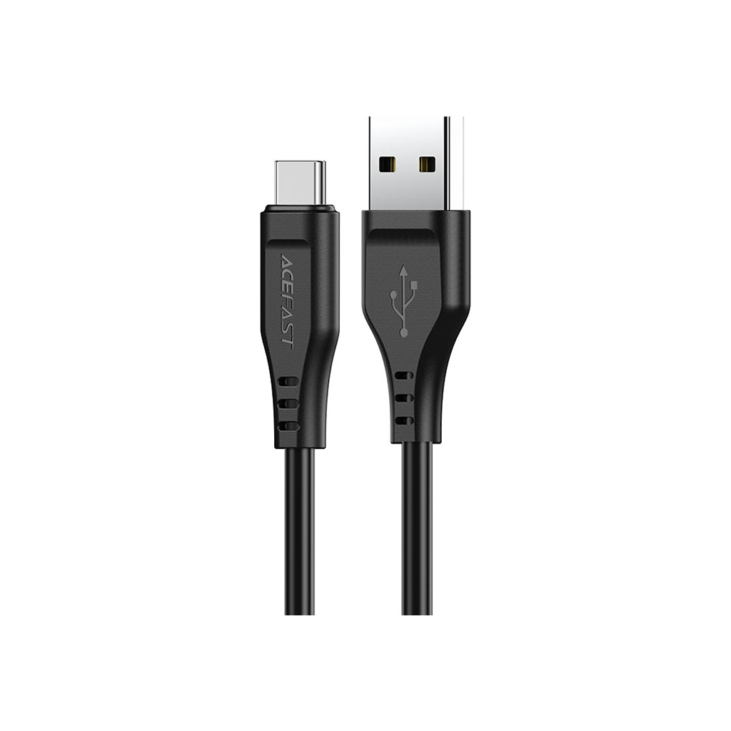 Дата кабель USB 2.0 AM to USB-C 1.2m 3.0A TPE Black Acefast (6974316280866) Дата кабель USB 2.0 AM to USB-C 1.2m 3.0A TPE Black Acefast (6974316280866)